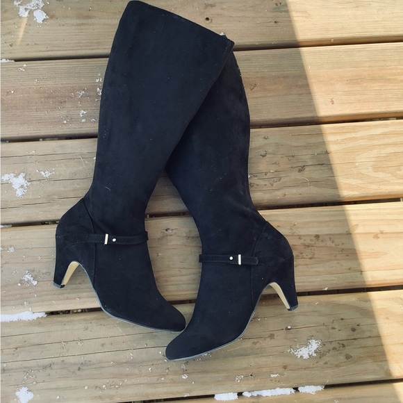 Comfy medium heel boots - WIDER CALF 🖤🖤 - Picture 3 of 13